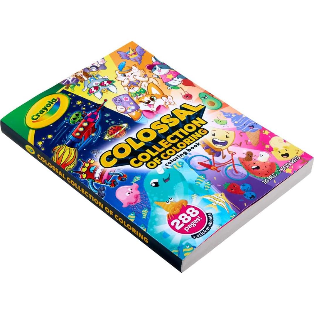 Libro para Colorear Crayola 288 Páginas y Stickers 3+