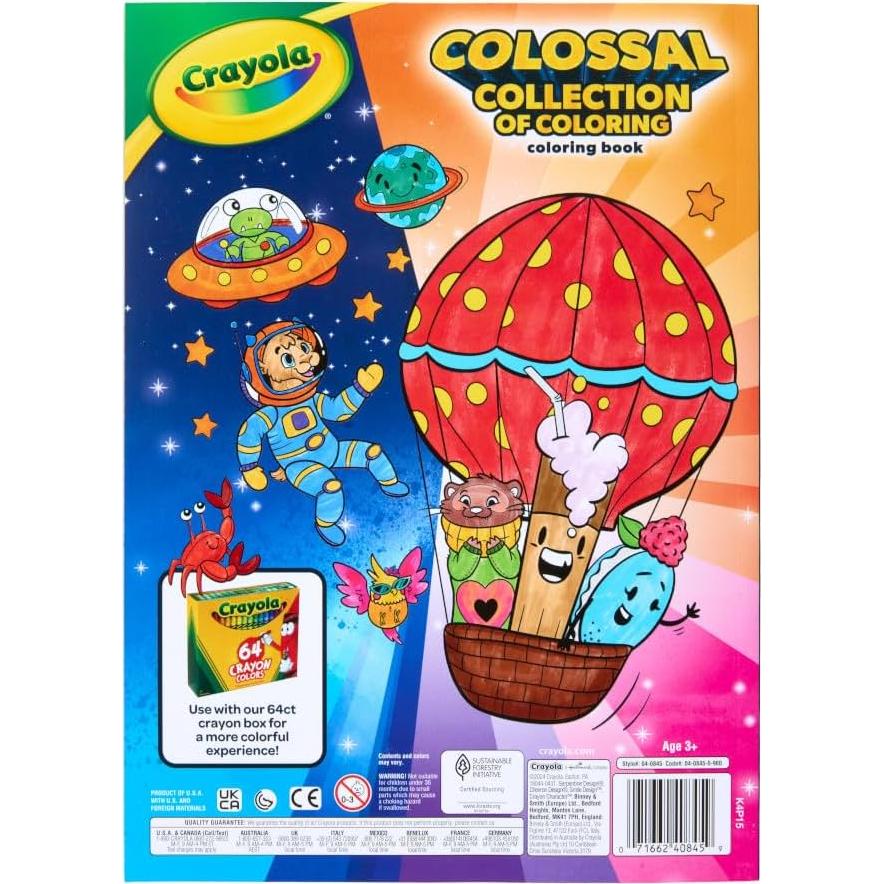 Libro para Colorear Crayola 288 Páginas y Stickers 3+