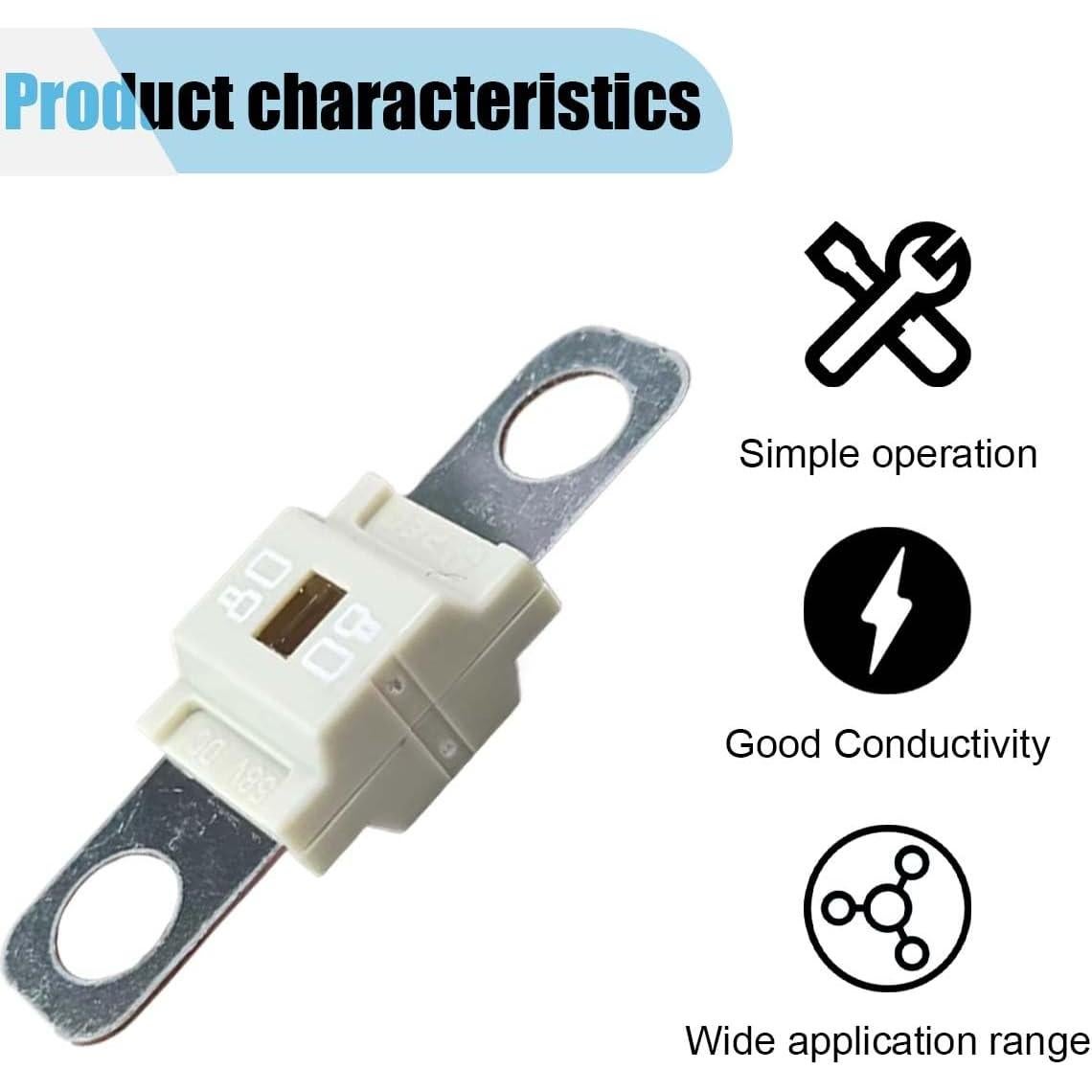 Soporte de Fusible Automotriz LAINLOY 80A con Tapa