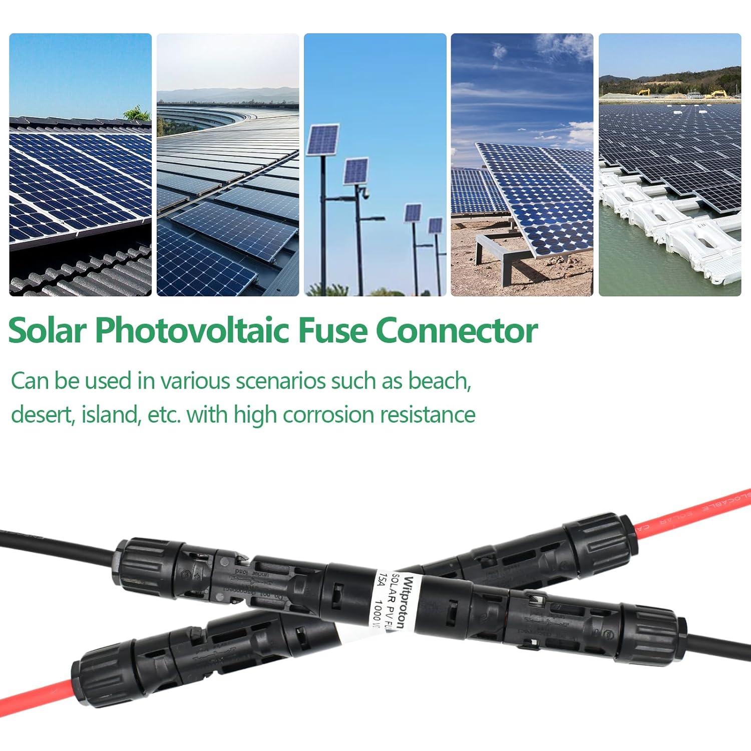 Soporte de Fusible Solar Witproton 15A IP68 para Paneles