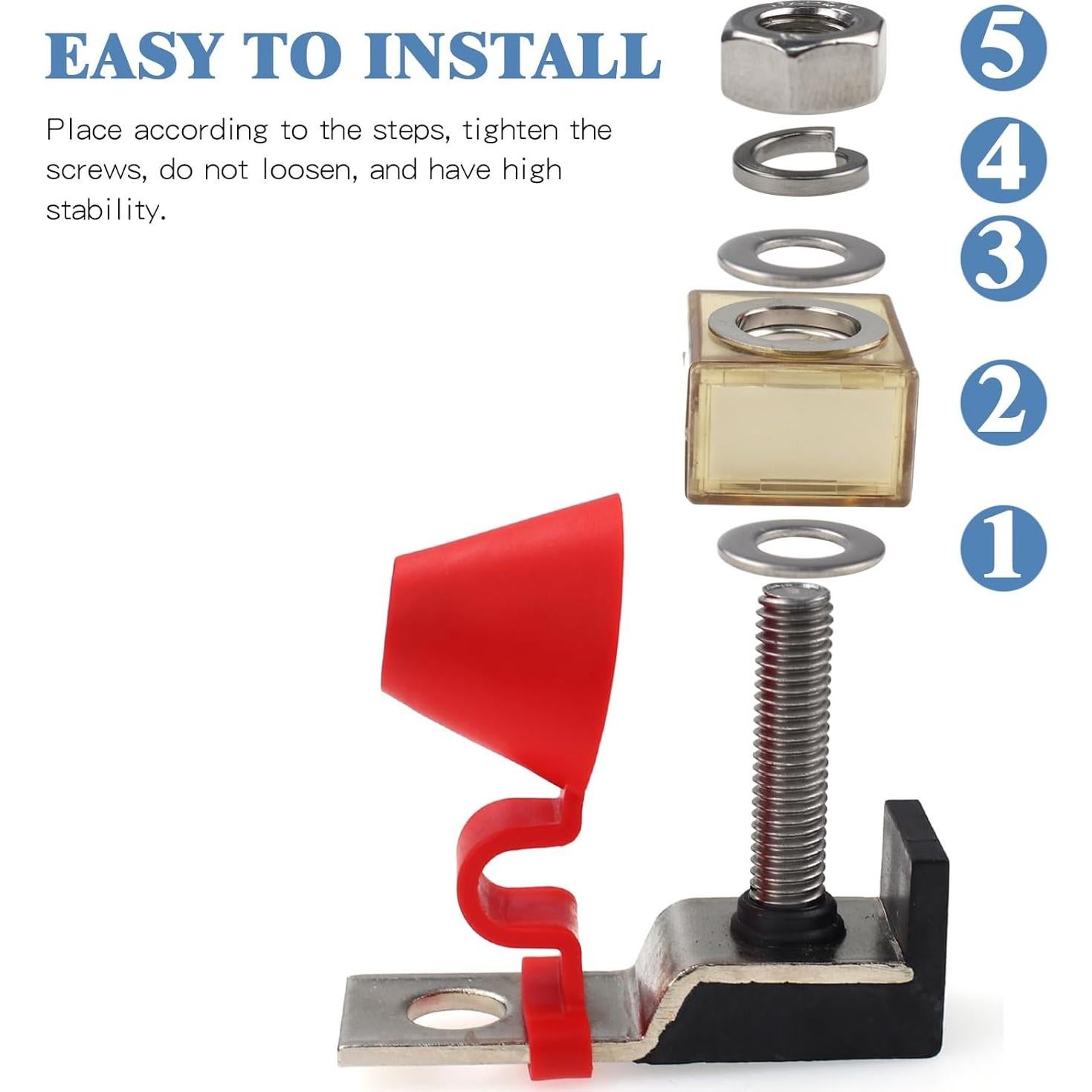 Bloque de Fusibles Terminal VOZINMOST 150A IP66 Marino