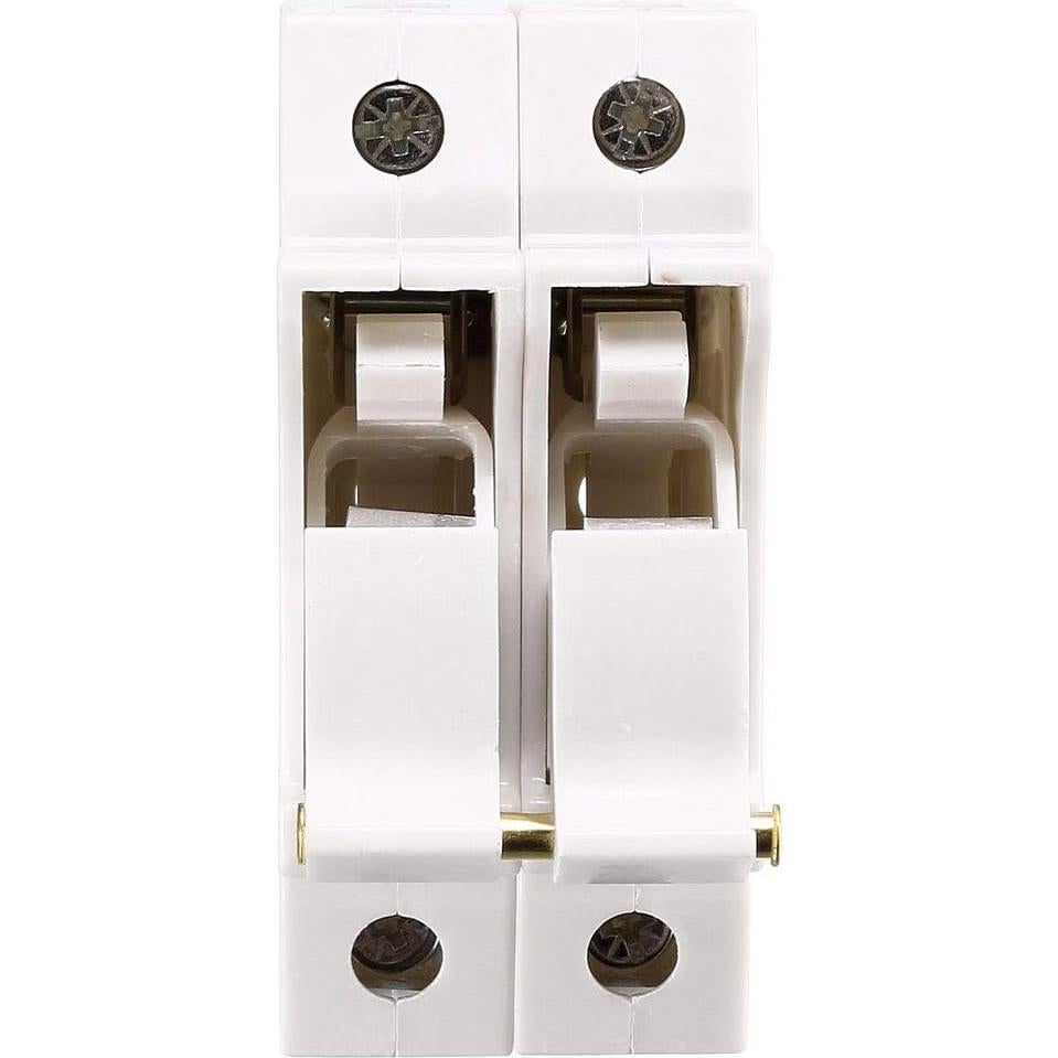 Soporte de Fusible 2 Polos uxcell RT18-32 10x38mm DIN