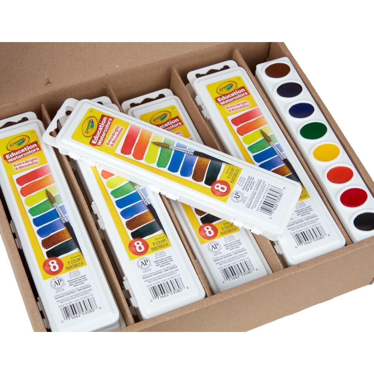 Acuarelas Crayola Classpack 24 Bandejas y 12 Recargas