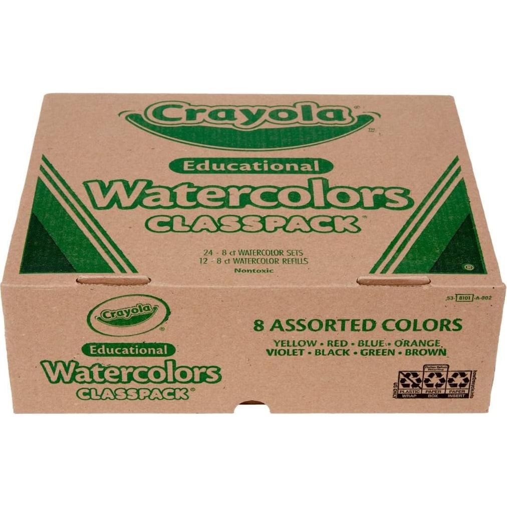 Acuarelas Crayola Classpack 24 Bandejas y 12 Recargas