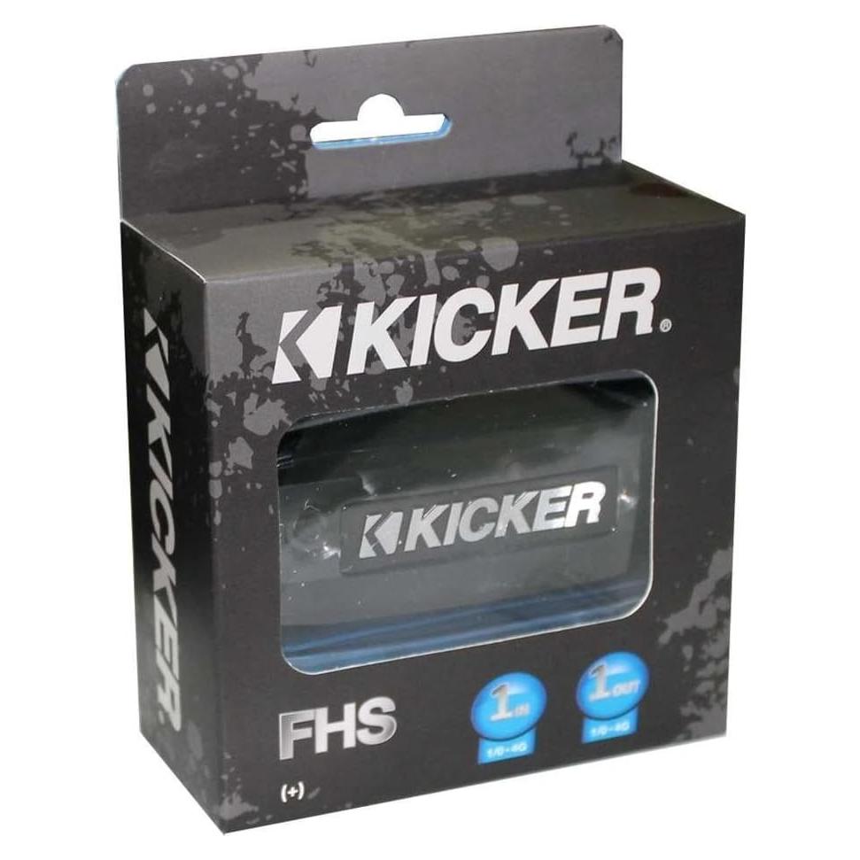 Porta Fusible Kicker FHS AFS 1/0-8 Gauge Latón