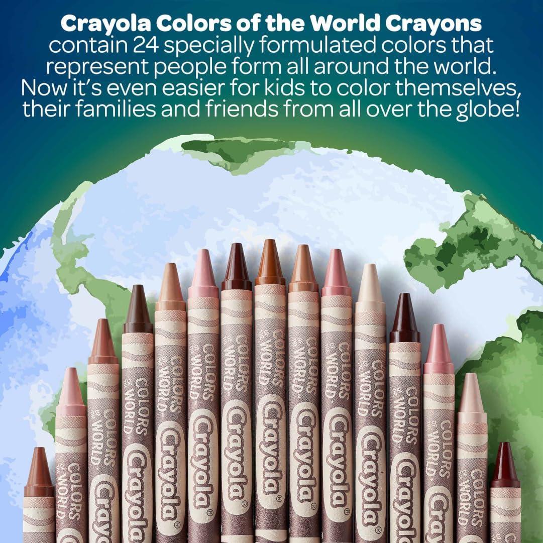 Crayones Crayola Colores del Mundo 480 unidades 24 colores