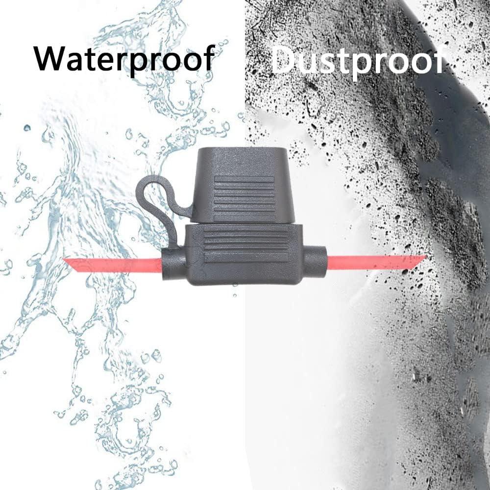 5 Soportes de Fusible a Prueba de Agua Garfour 16 AWG 30.48cm