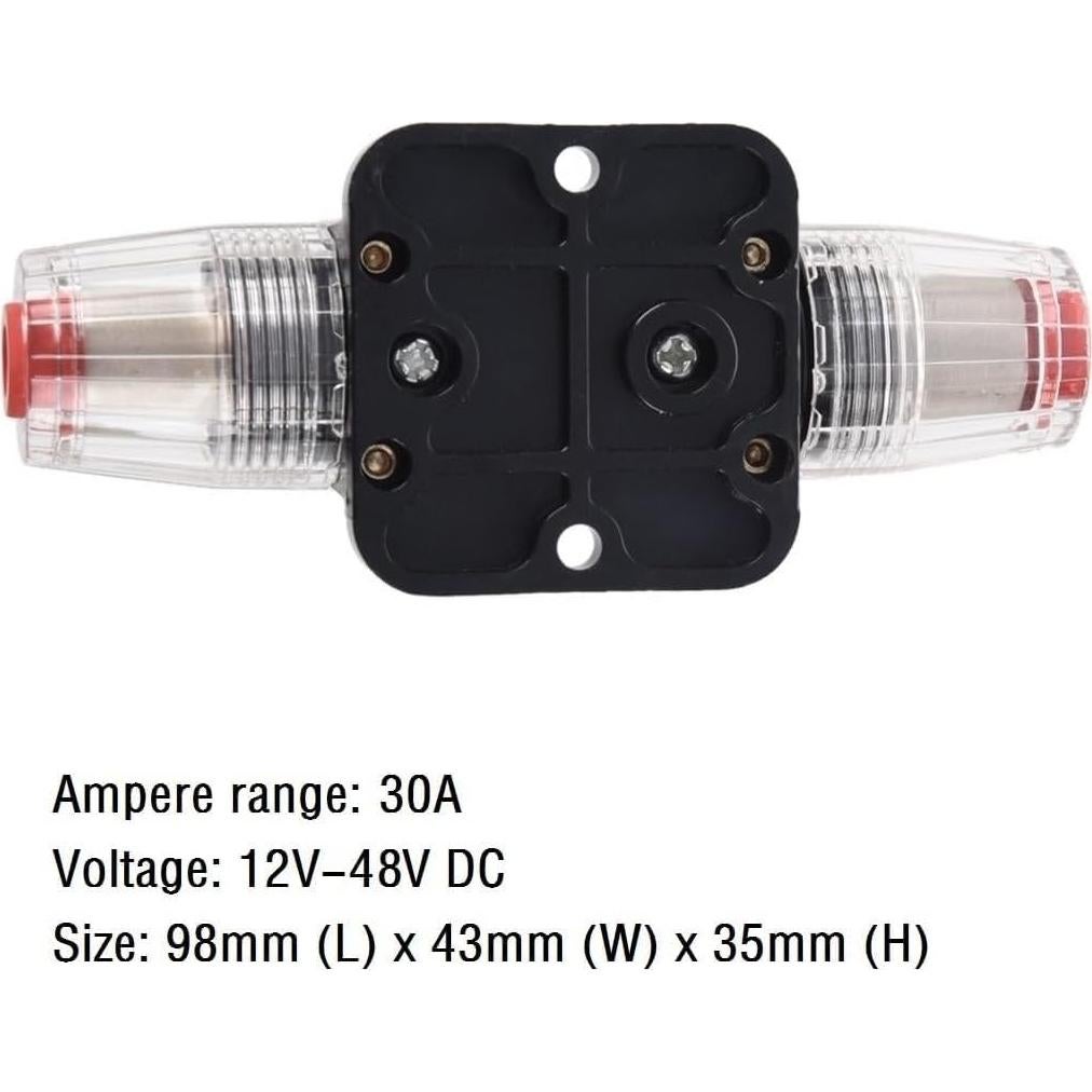 Portafusibles Automático 30A ANJOSHI 12V-48V DC Protección Audio