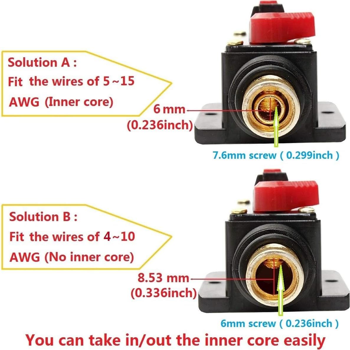Portafusibles Automático 30A ANJOSHI 12V-48V DC Protección Audio