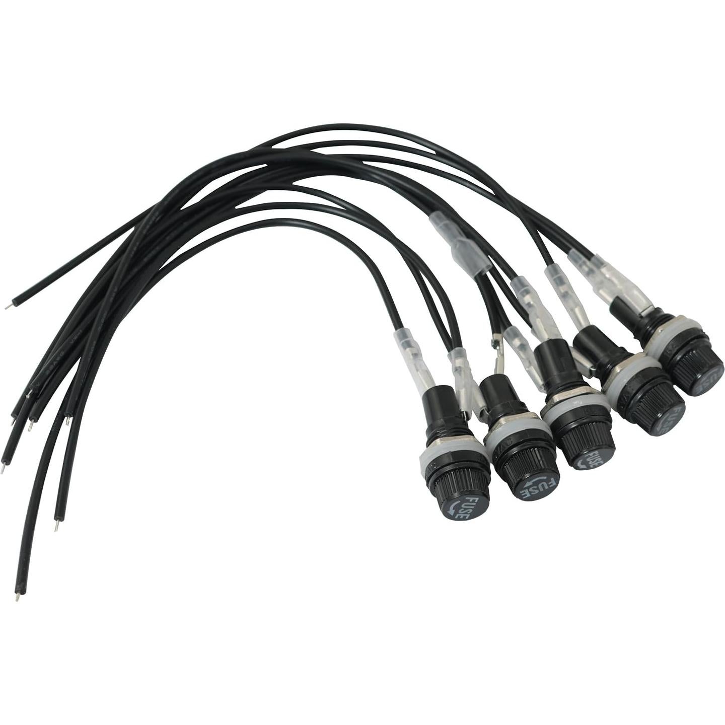 5 Soportes de Fusible de Montaje en Panel YTgilo 12V 10A 15A