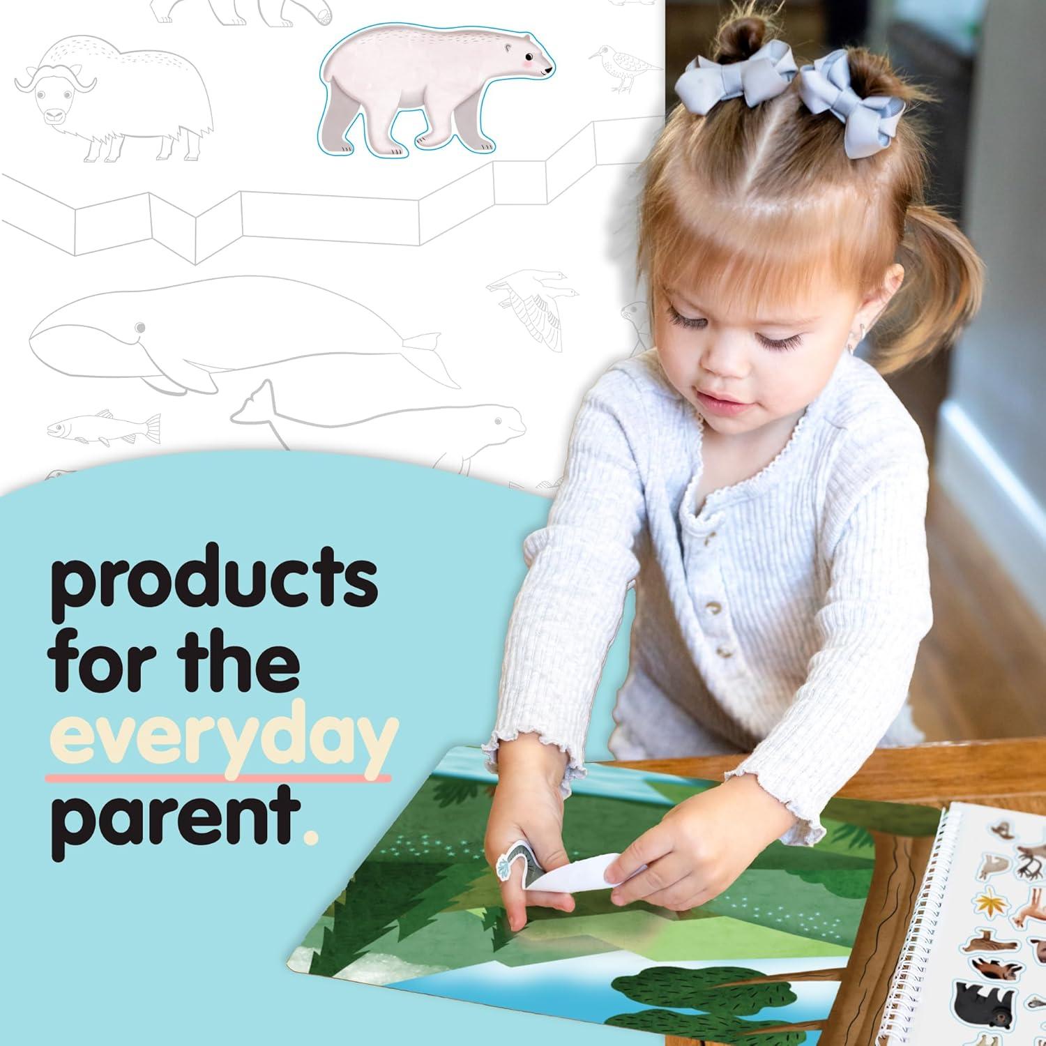 Libro de Pegatinas Cupkin Hábitats de Animales 500+ Pegatinas