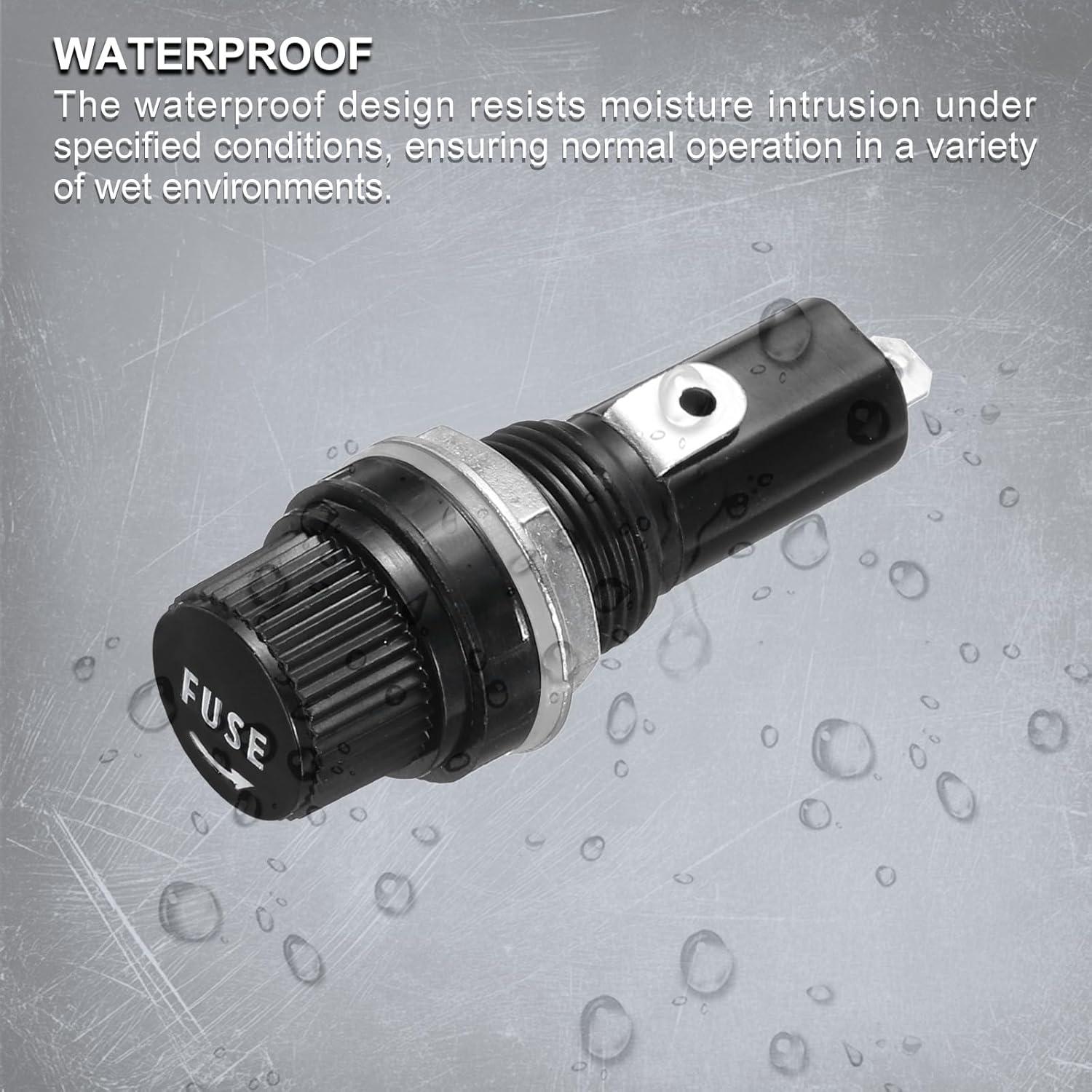 Soportes de Fusibles Montados en Panel uxcell 8A 250V 2 Pcs