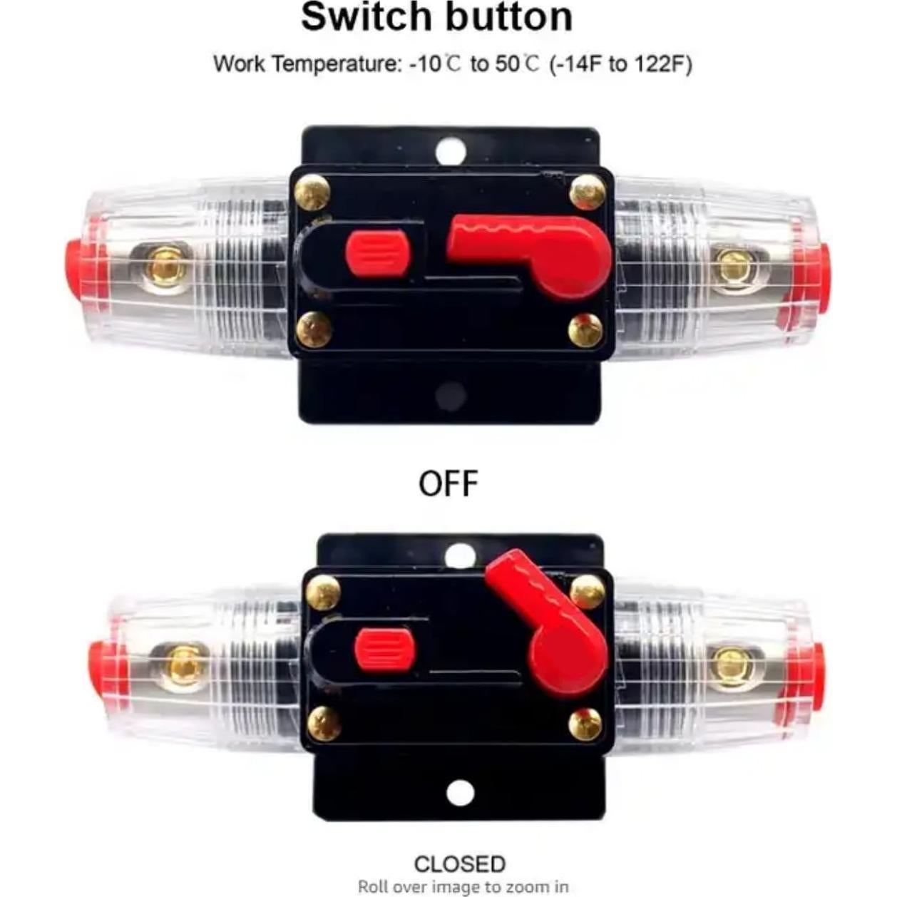 Disyuntor BEISUOS 30A Manual 12-48V DC Impermeable