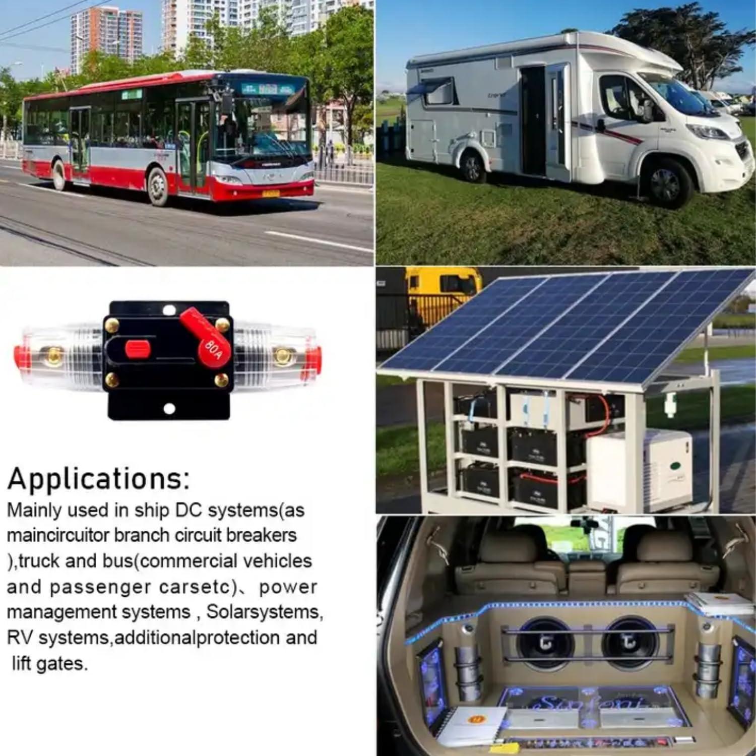 Disyuntor BEISUOS 30A Manual 12-48V DC Impermeable