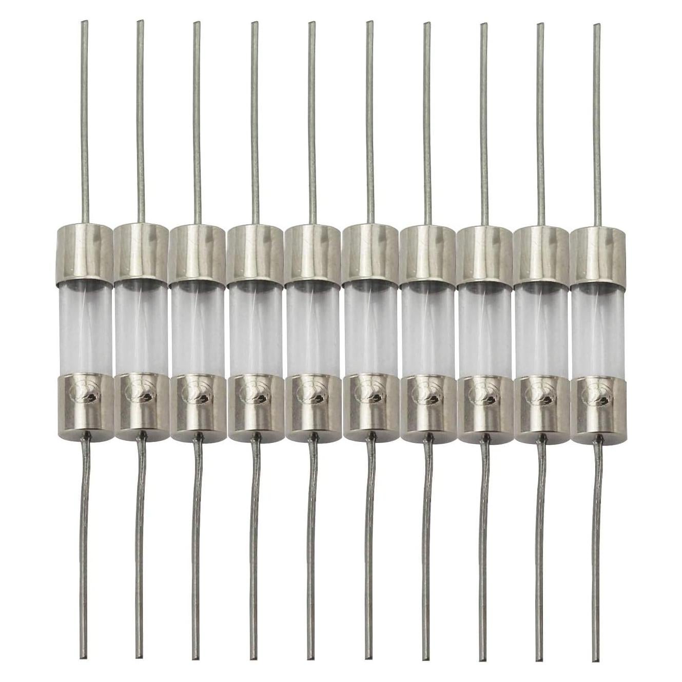 Fusibles de Vidrio Tegg 10pcs 5x20mm 3A para Circuito Eléctrico