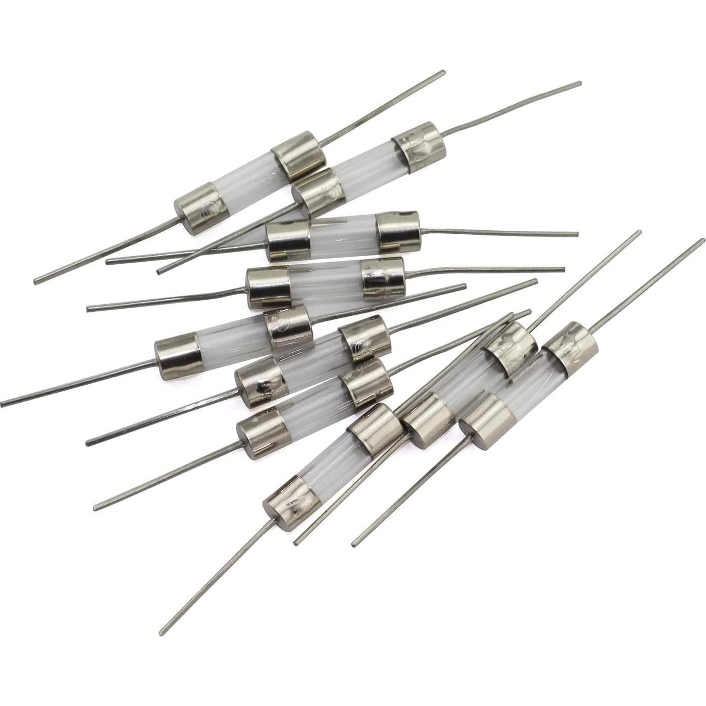Fusibles de Vidrio Tegg 10pcs 5x20mm 3A para Circuito Eléctrico