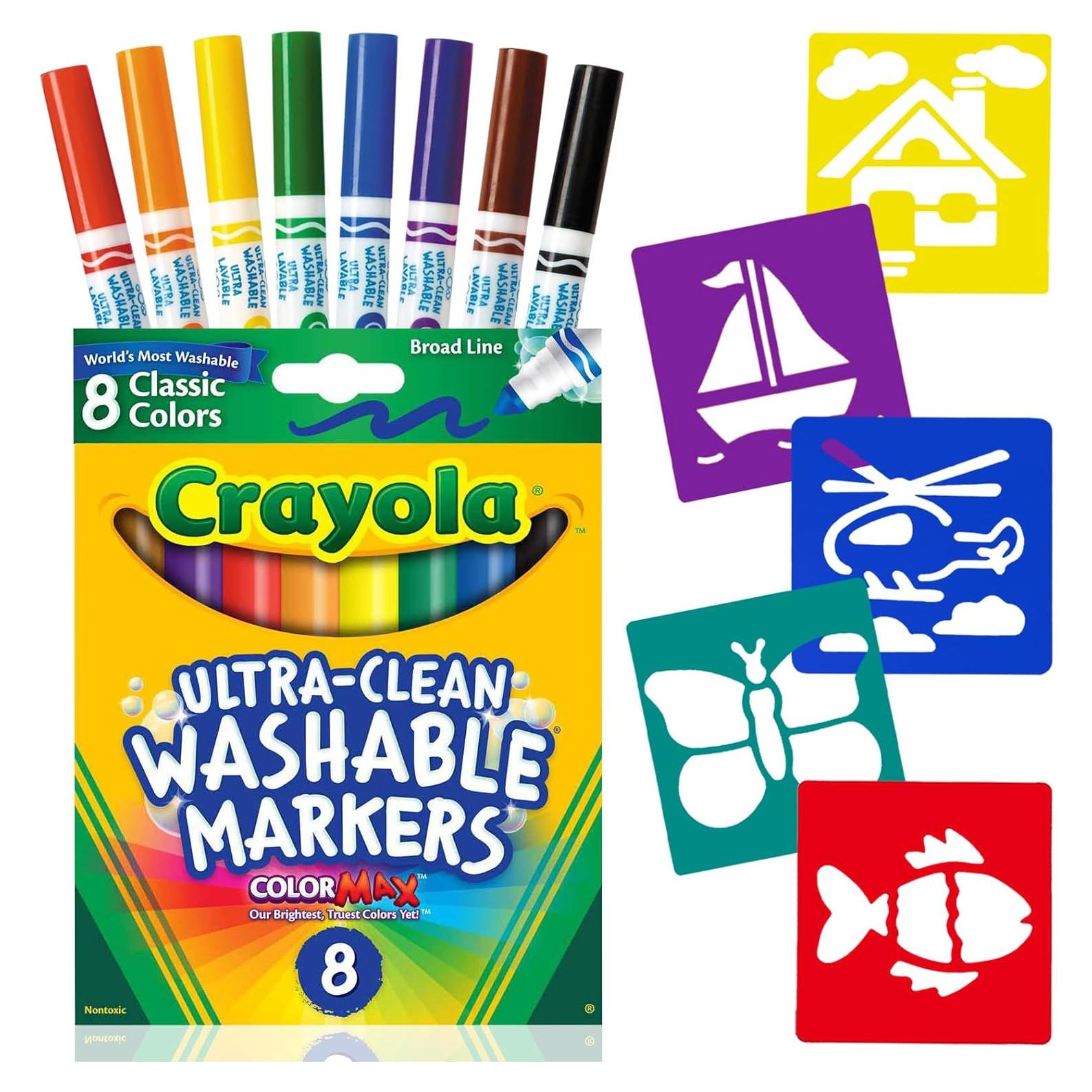 Marcadores Lavables para Niños The Mega Deals - 8 Colores