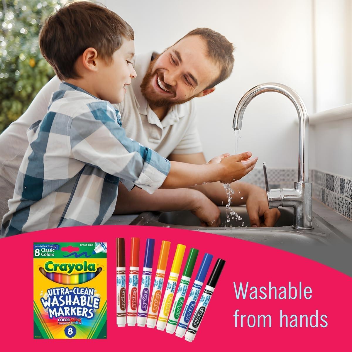 Marcadores Lavables para Niños The Mega Deals - 8 Colores