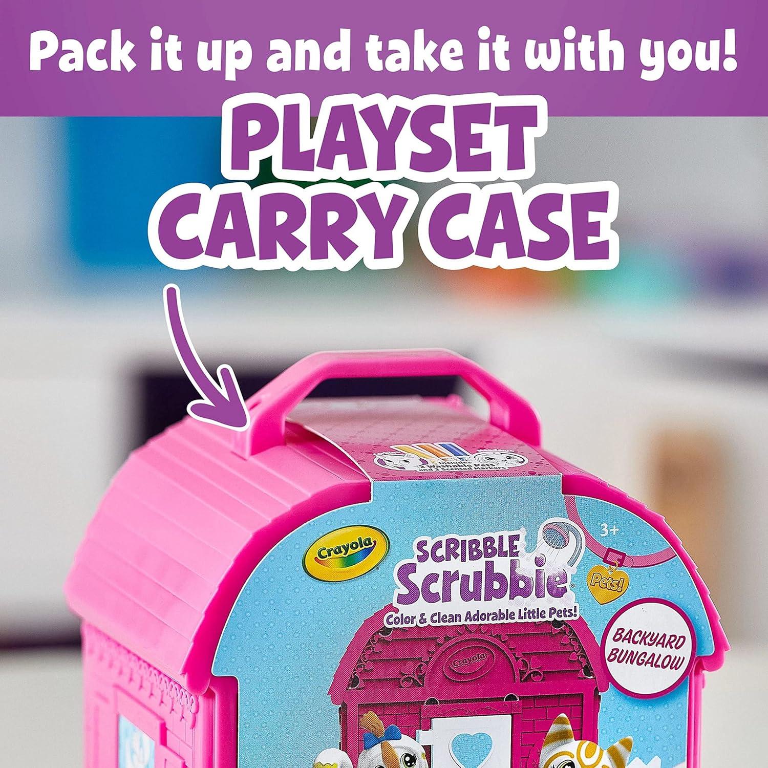 Crayola Scribble Scrubbie Bungalow de Patio, 2 Mascotas