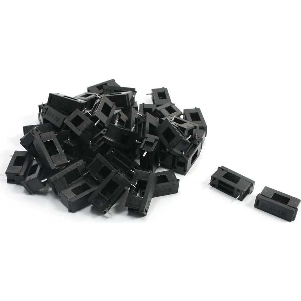 Soporte de Fusible para Montaje en PCB uxcell BLX-A 50Pcs 5x20mm