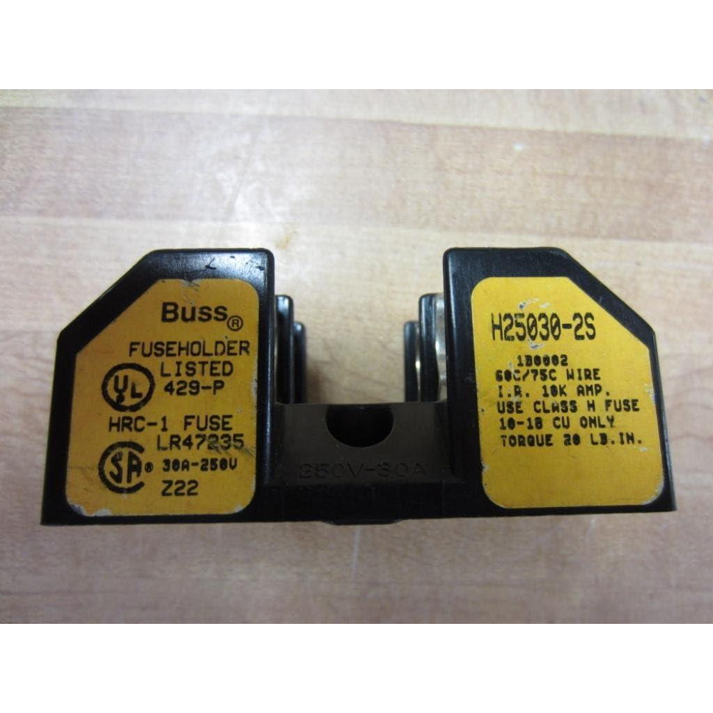 Soporte de Fusible Clase H Bussmann H25030-2S 30A 250V