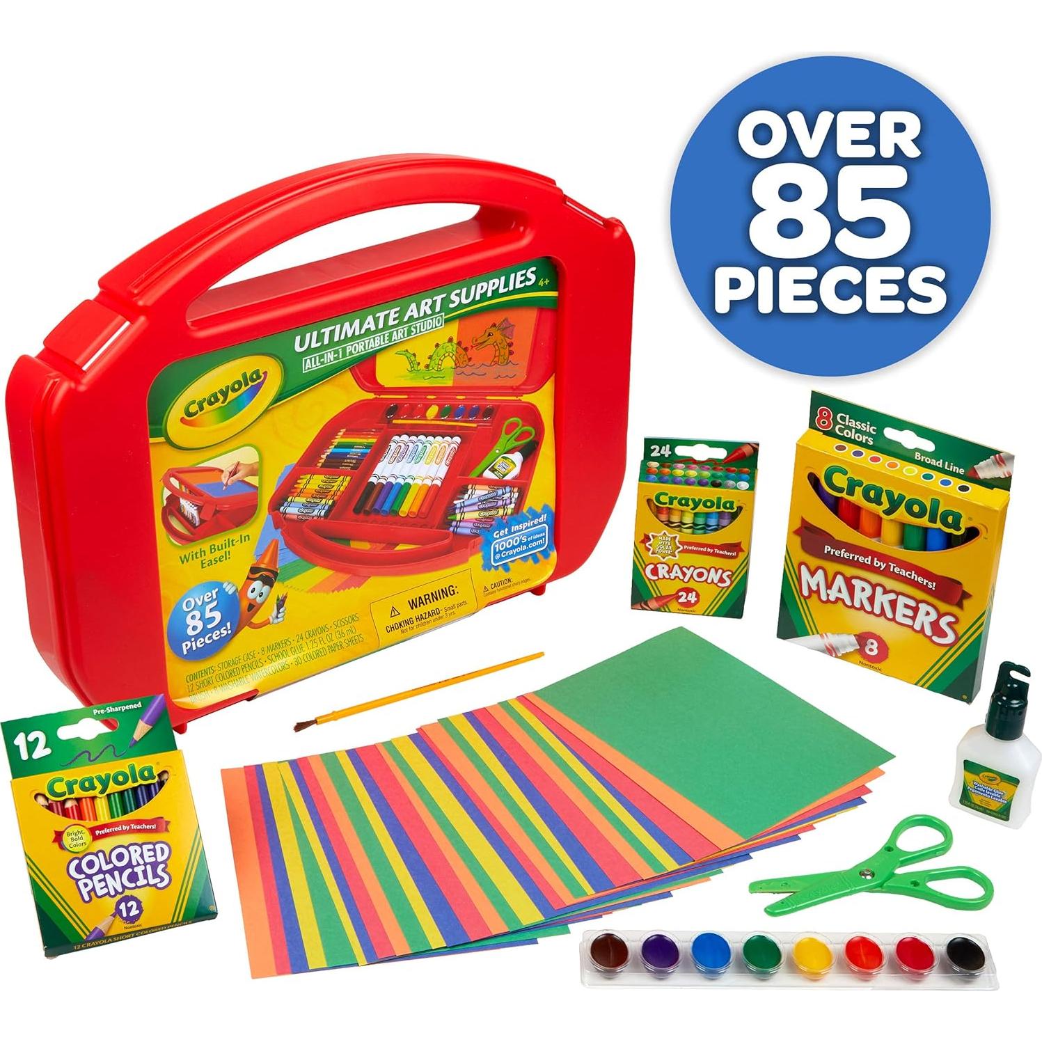 Estuche de Arte Crayola 85 Piezas con Caballete
