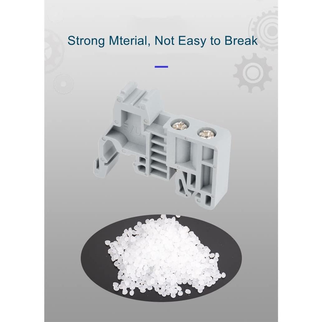 Soporte de Fusible Fielect E/UK 10 Pcs para Riel DIN 35mm