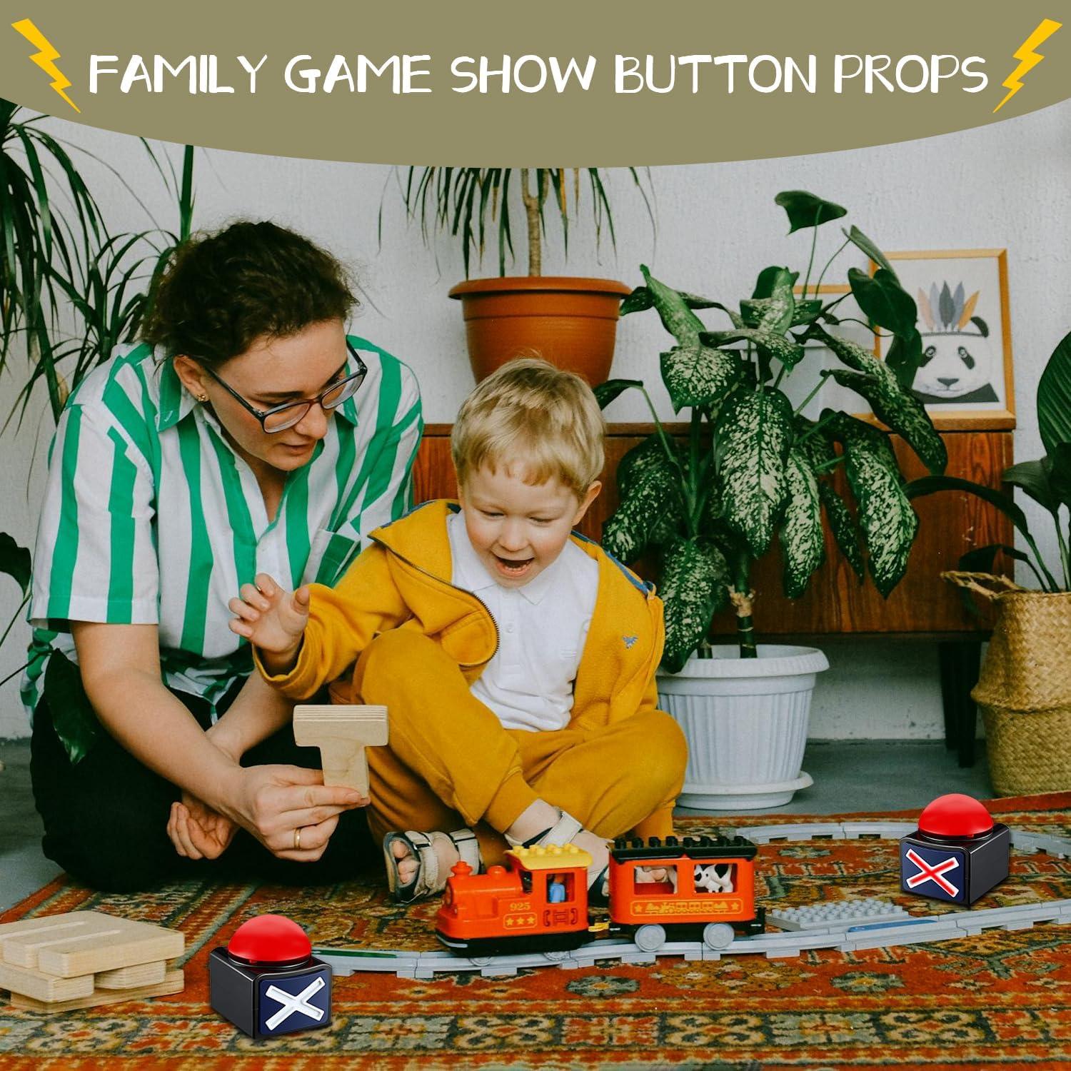 Juego de Timbres de Alarma BOSKEY 4 Piezas para Trivia