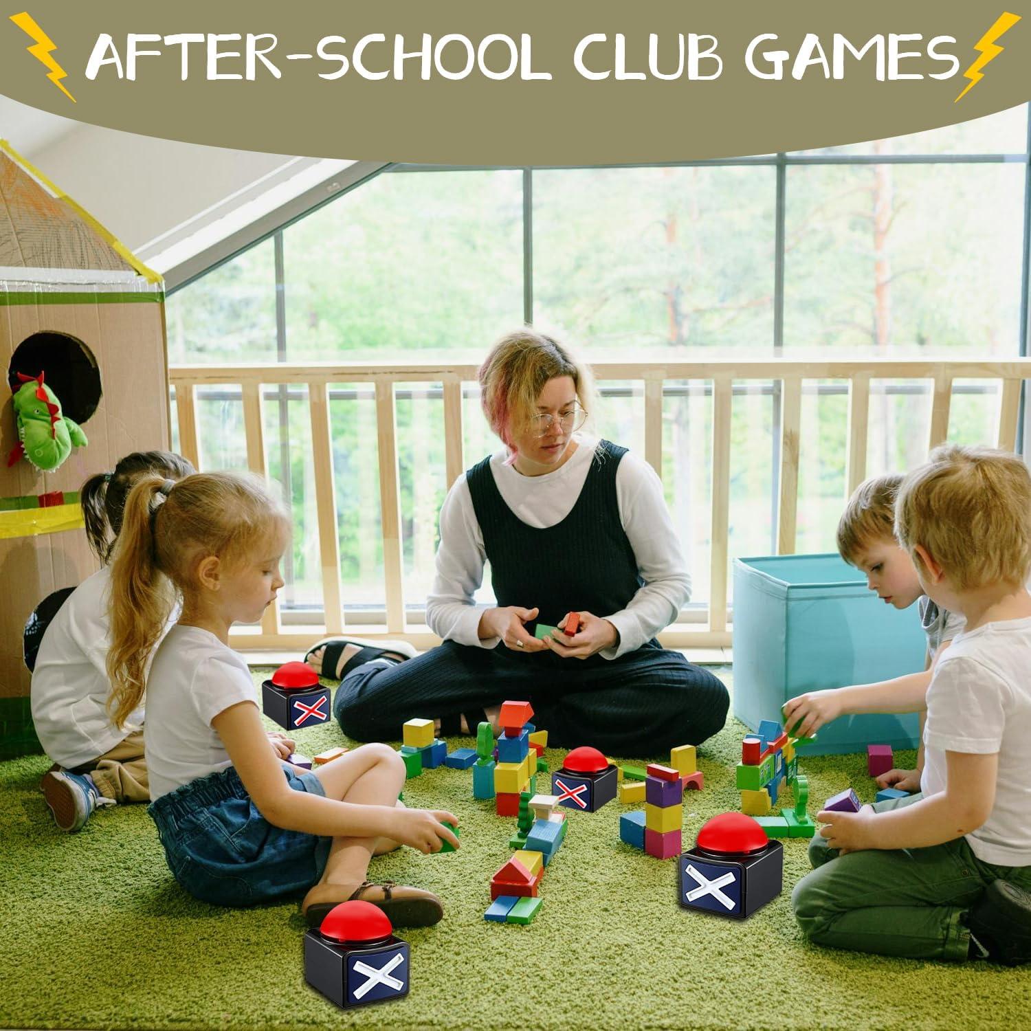 Juego de Timbres de Alarma BOSKEY 4 Piezas para Trivia