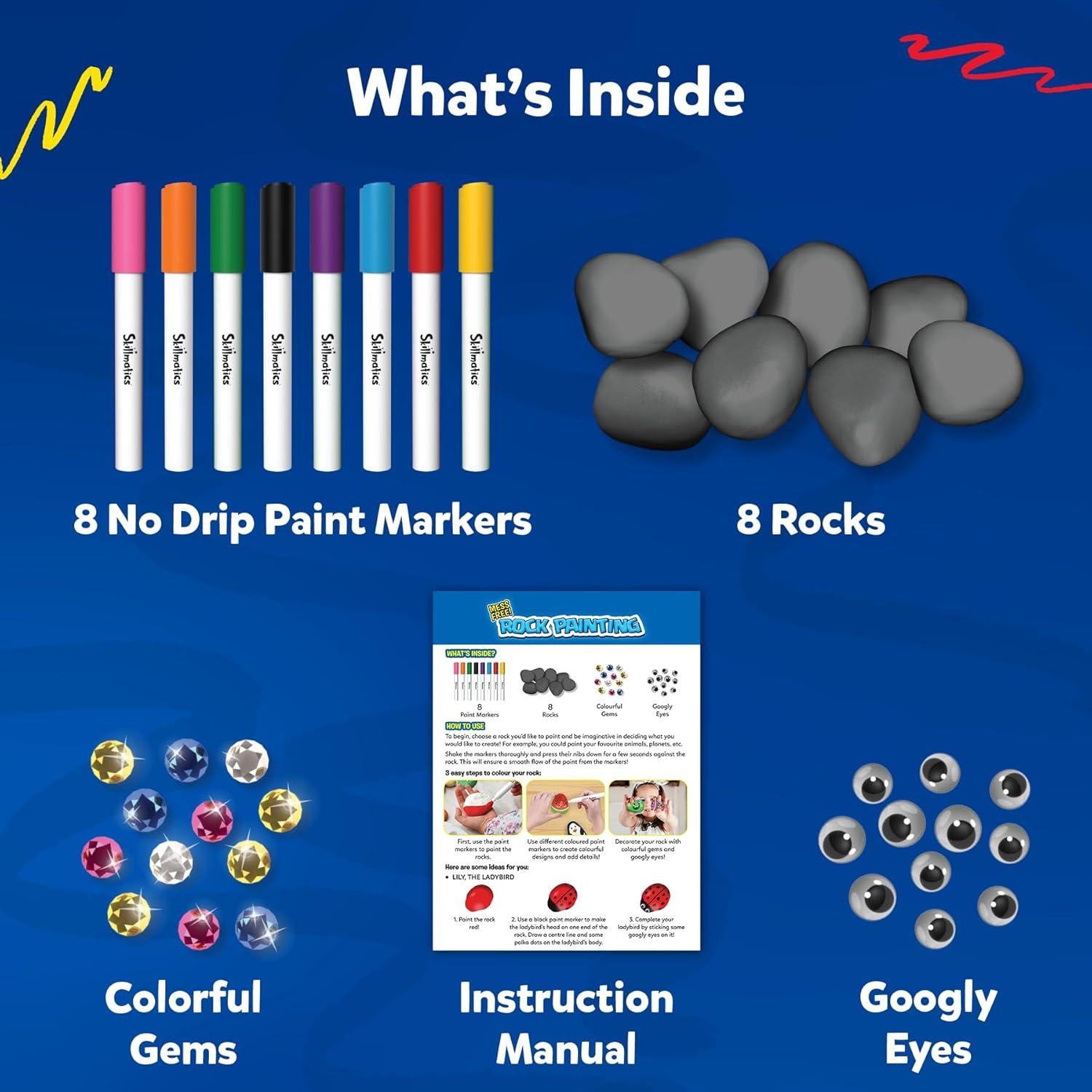 Kit de Pintura de Rocas Skillmatics - Actividad Creativa para Niños