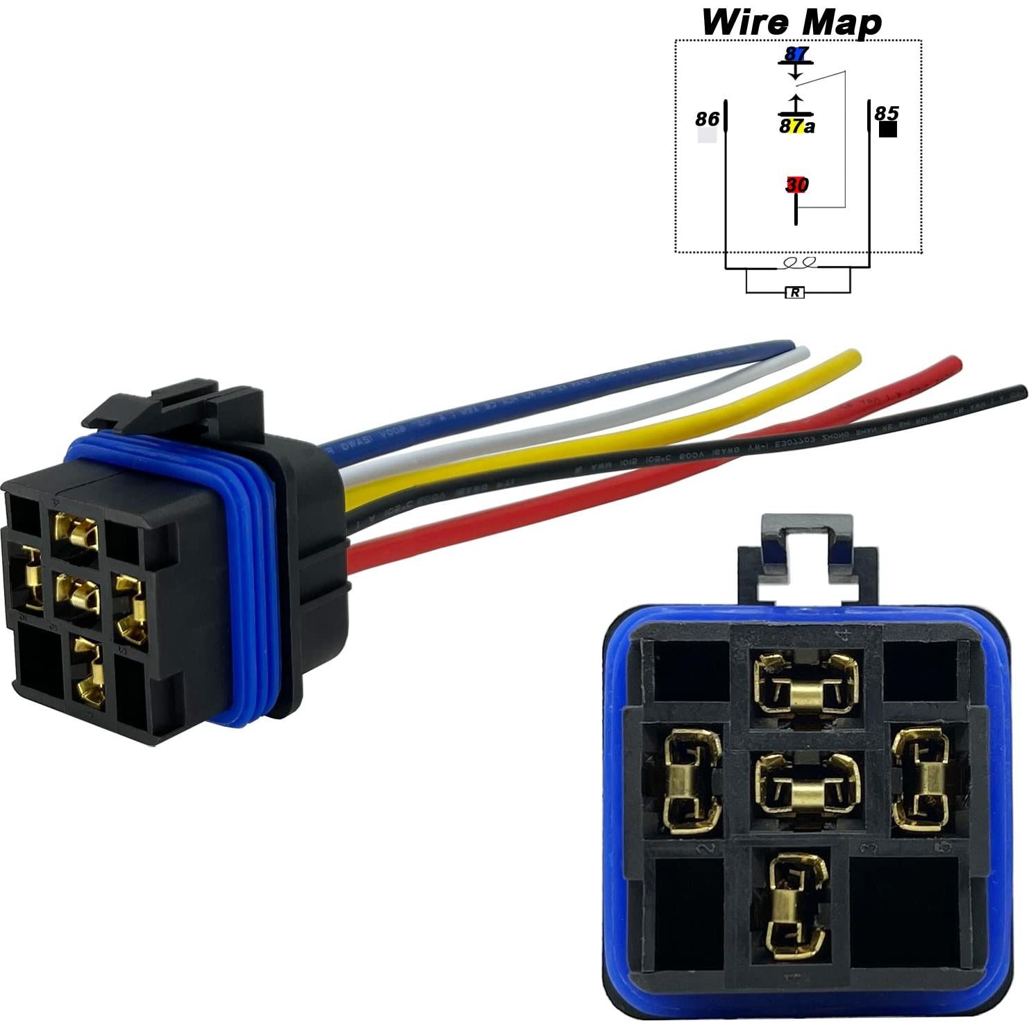 Relé Automotriz Impermeable IRHAPSODY 12VDC 80A 5 Pines