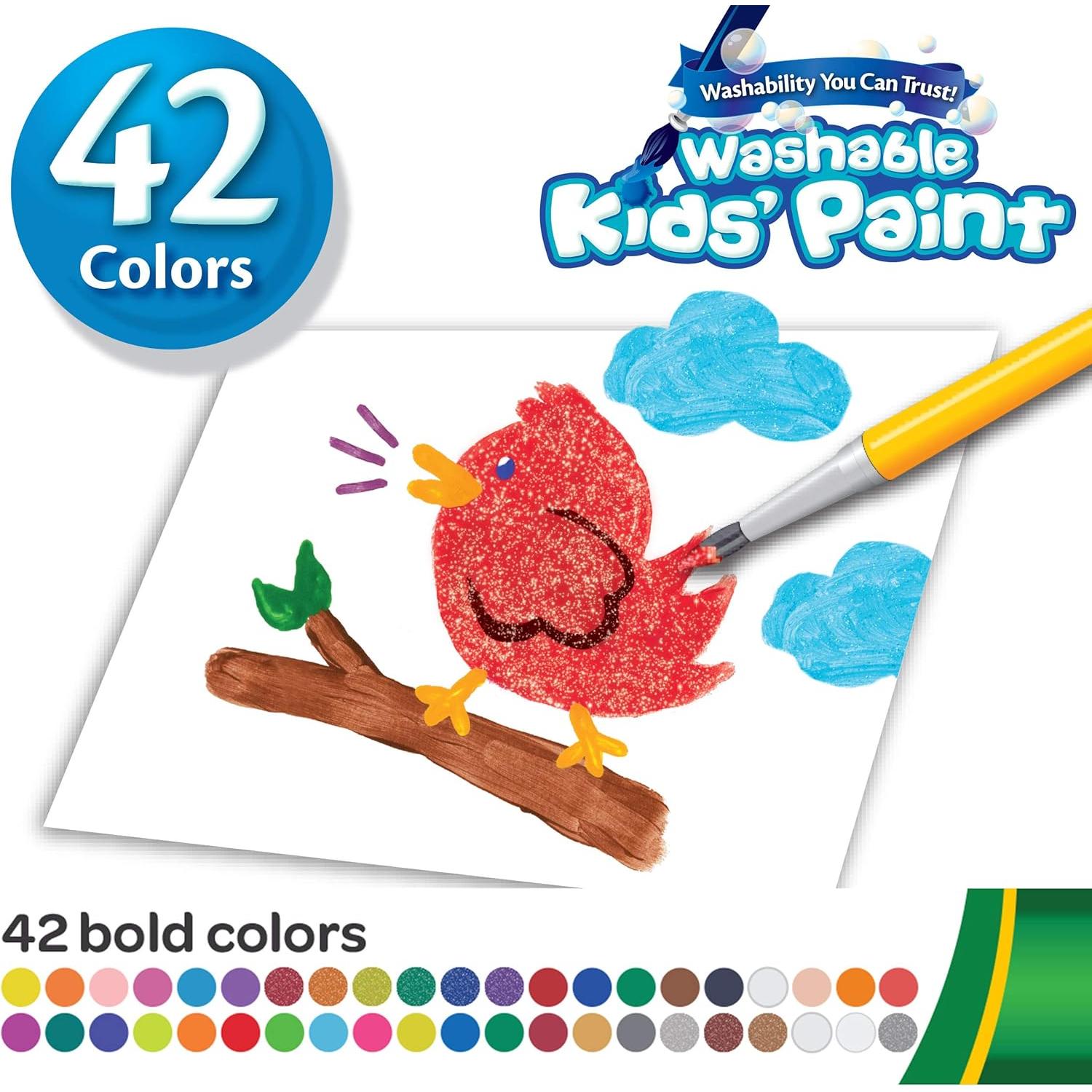 Juego de Pintura Lavable Crayola 42 Colores para Niños