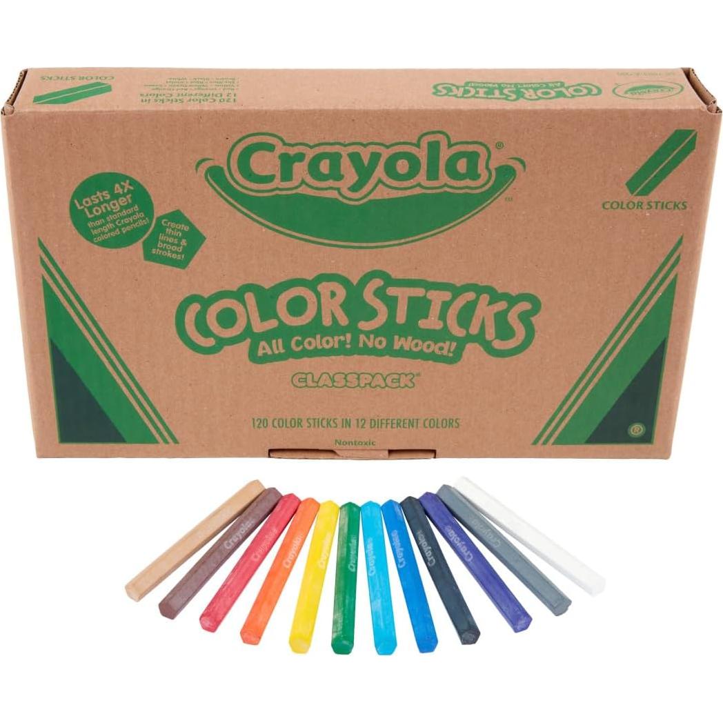 Lápices de Colores Crayola 120 Piezas Sin Madera