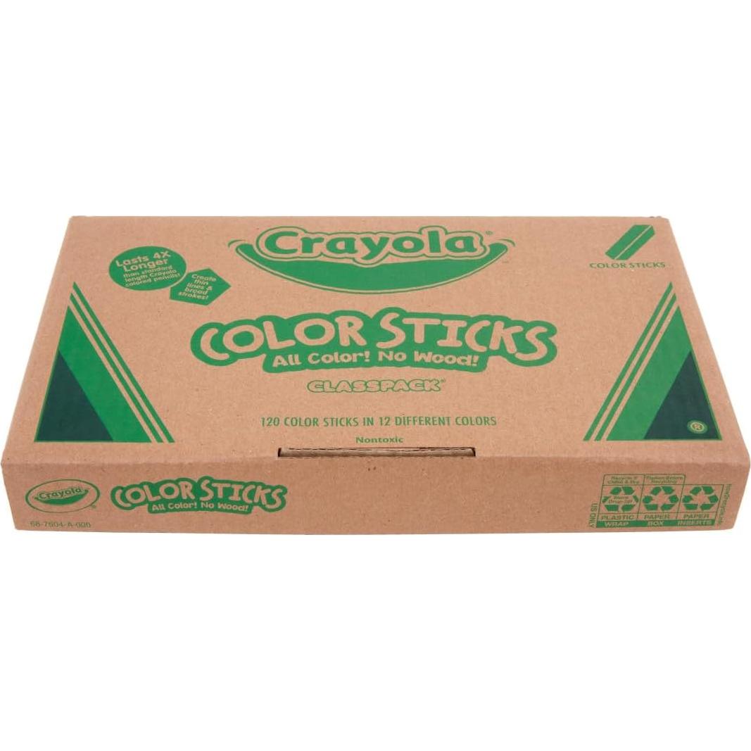 Lápices de Colores Crayola 120 Piezas Sin Madera