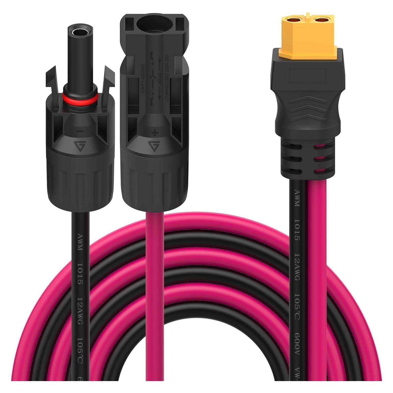 Cable de Extensión Solar XT60 12AWG 3M Laisomeke