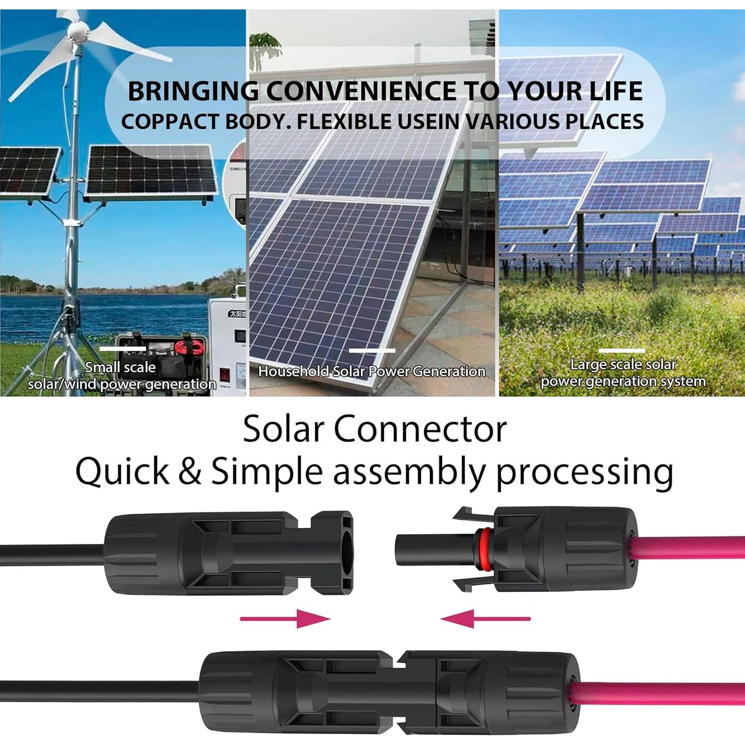 Cable de Extensión Solar XT60 12AWG 3M Laisomeke