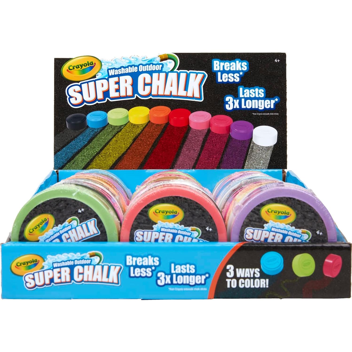 Tiza Super Lavable Crayola 30 Discos Colores Vibrantes