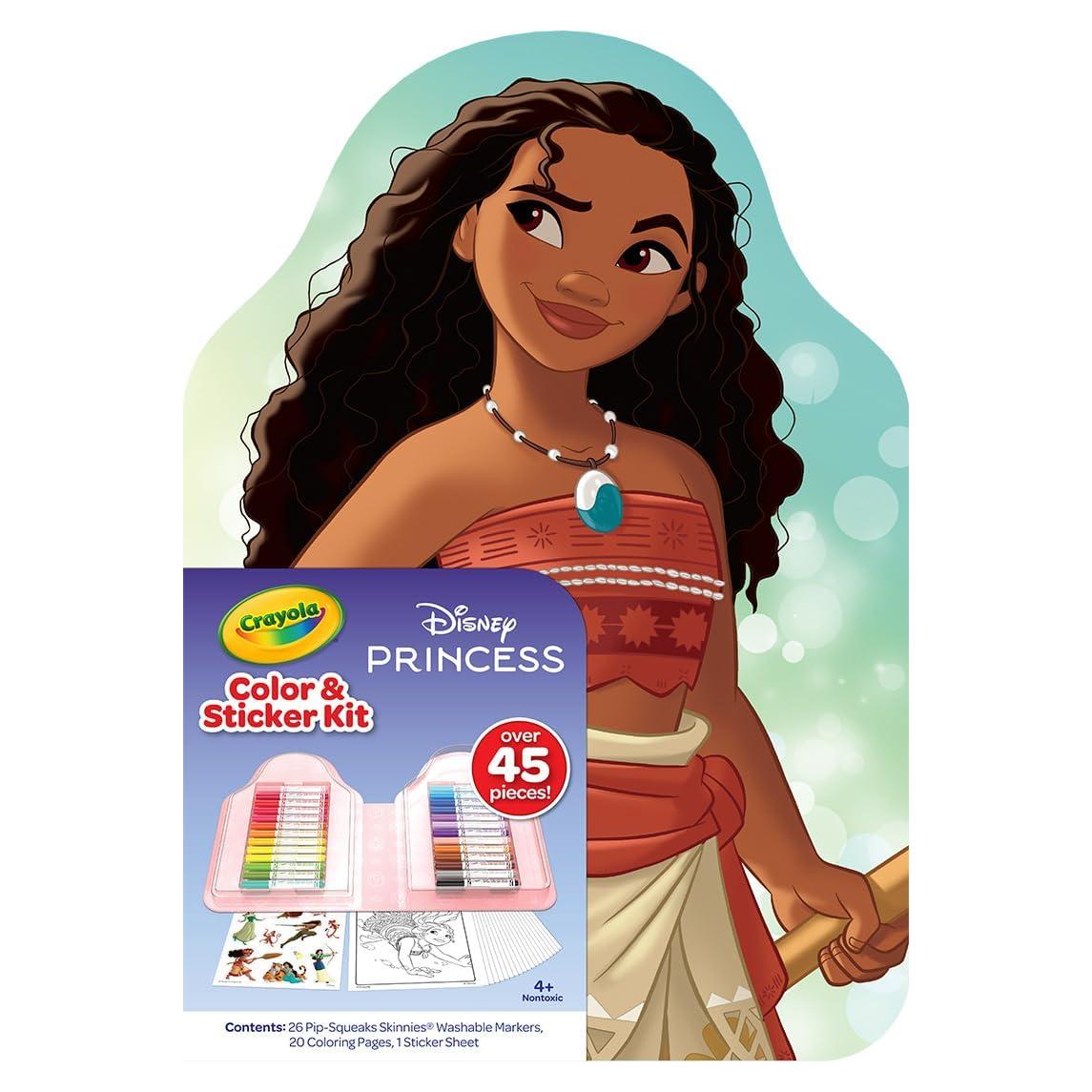 Conjunto de Color Crayola Princesa Disney 20 Páginas y Stickers