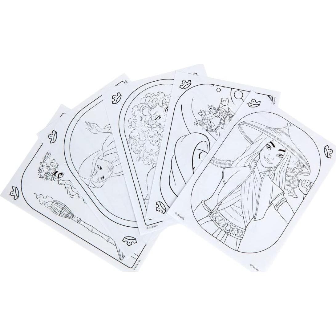 Conjunto de Color Crayola Princesa Disney 20 Páginas y Stickers