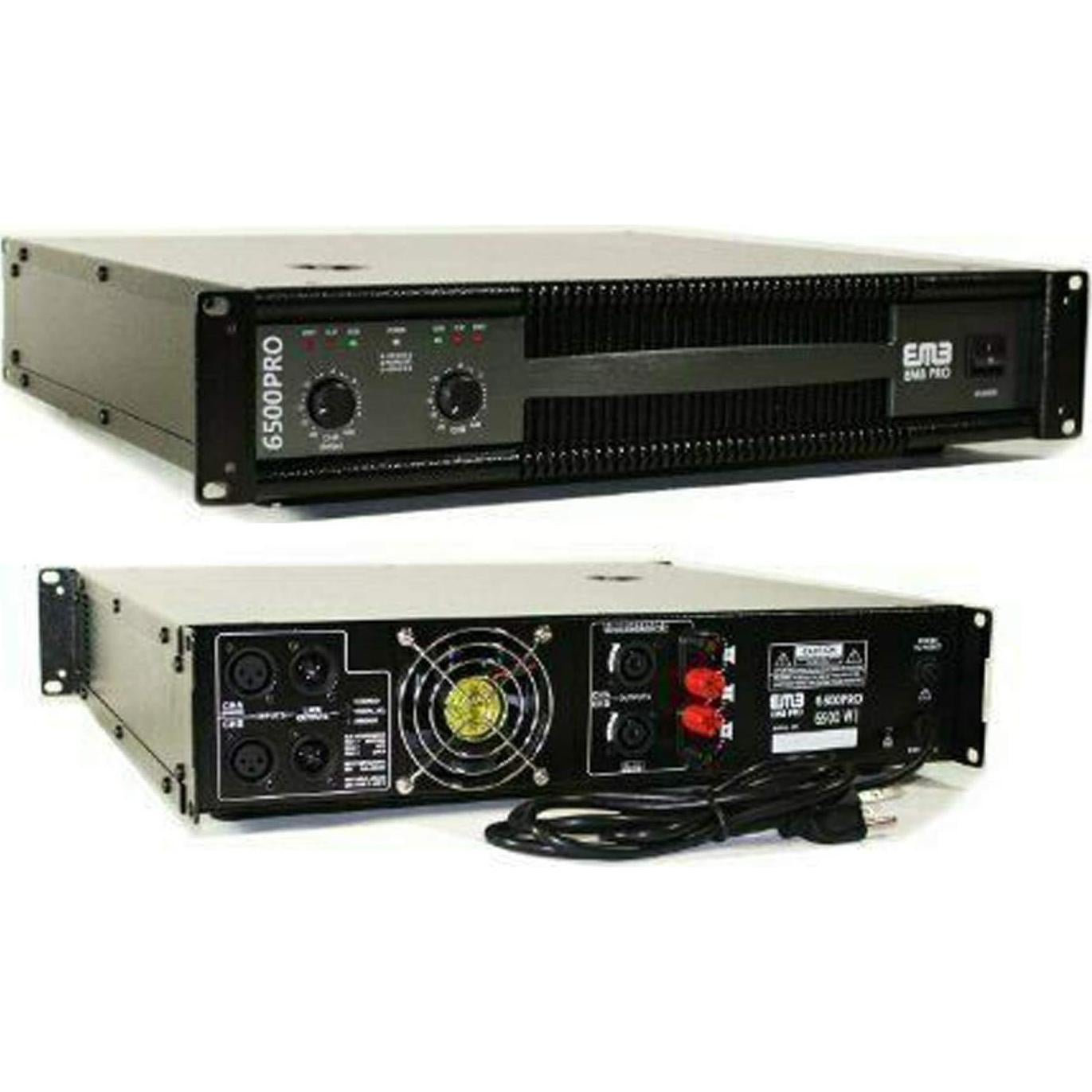 Amplificador de Potencia EMB 6500W 2 Canales EB6500PRO