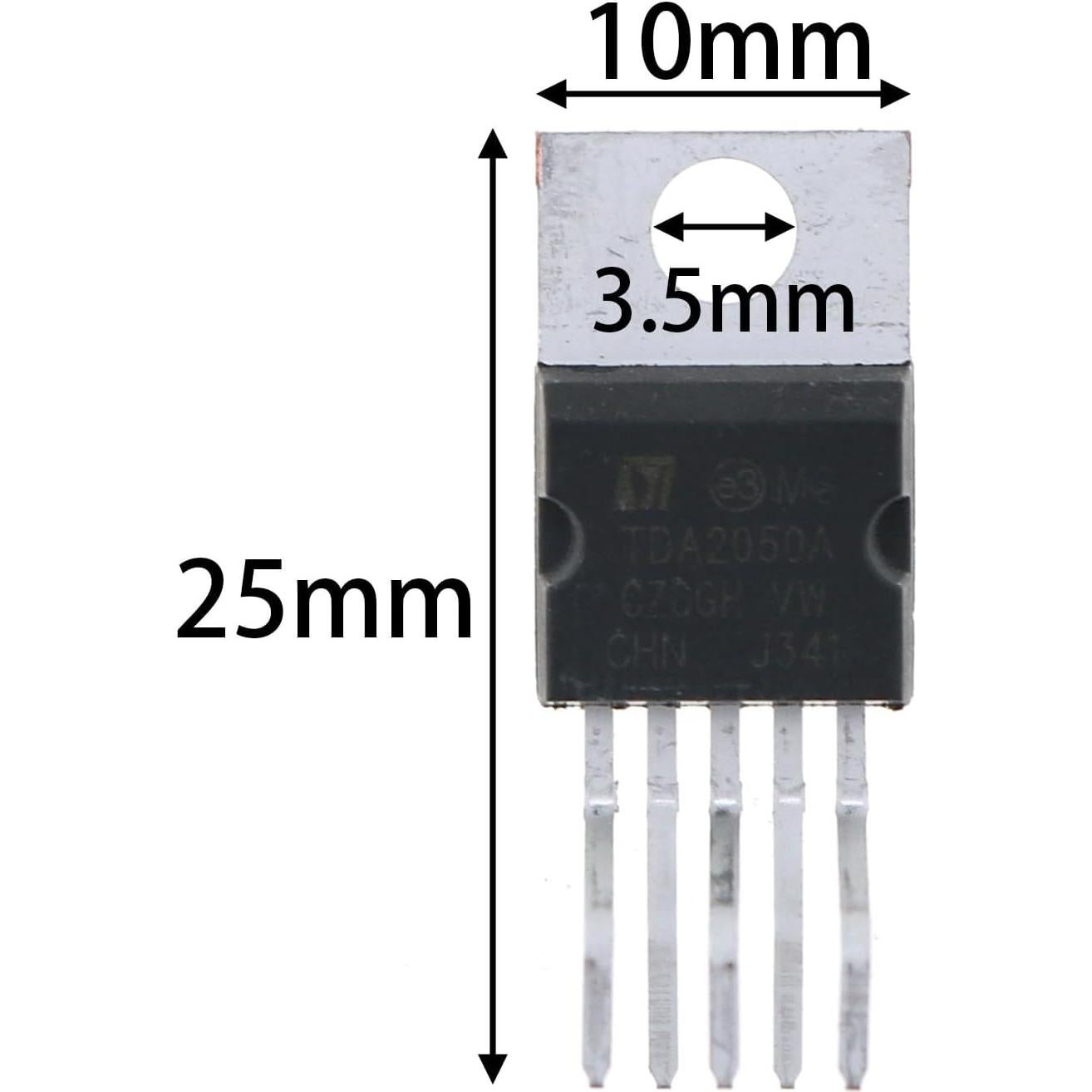 Amplificador de Potencia TDA2050 MEETOOT 6 Piezas 35W 4 Ohm