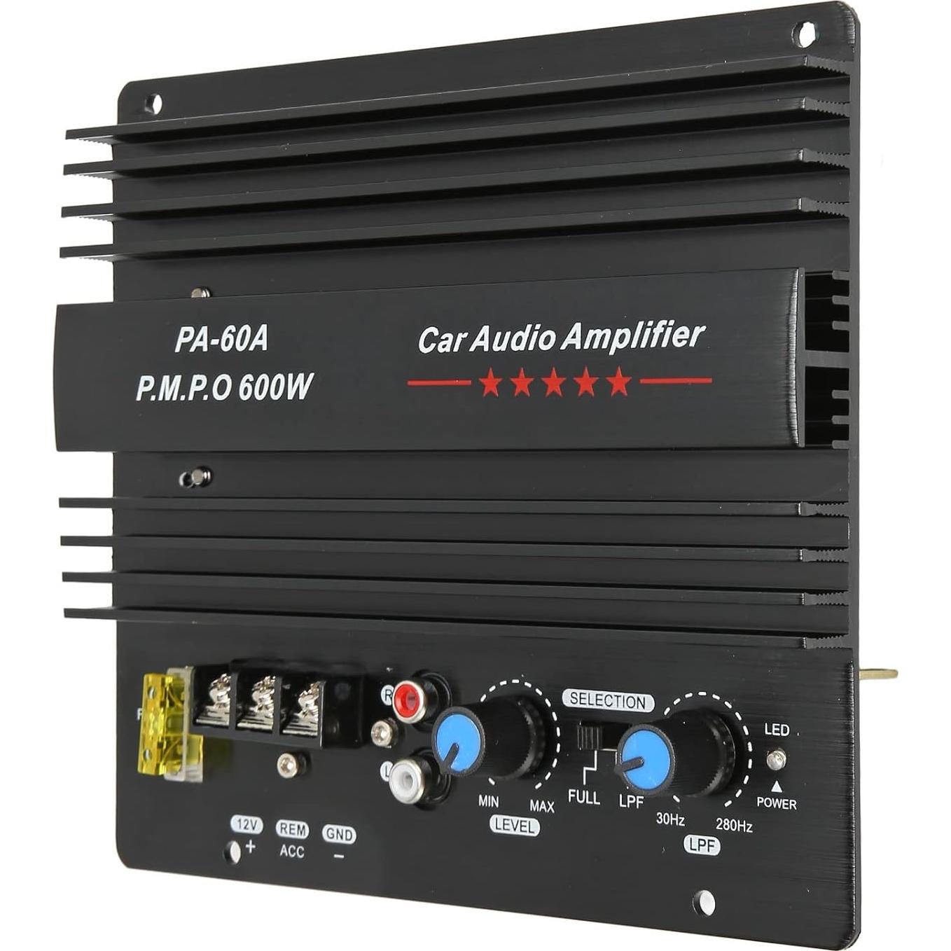 Amplificador de Potencia para Automóvil Yechiry 600W 12V Aluminio