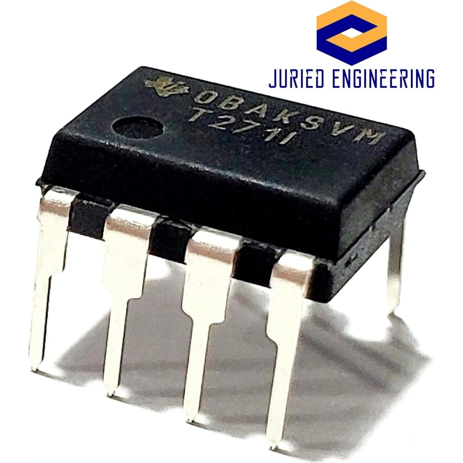 Amplificador Operacional TLV271IP TI Rail-to-Rail 16V 3MHz (Paquete de 2)