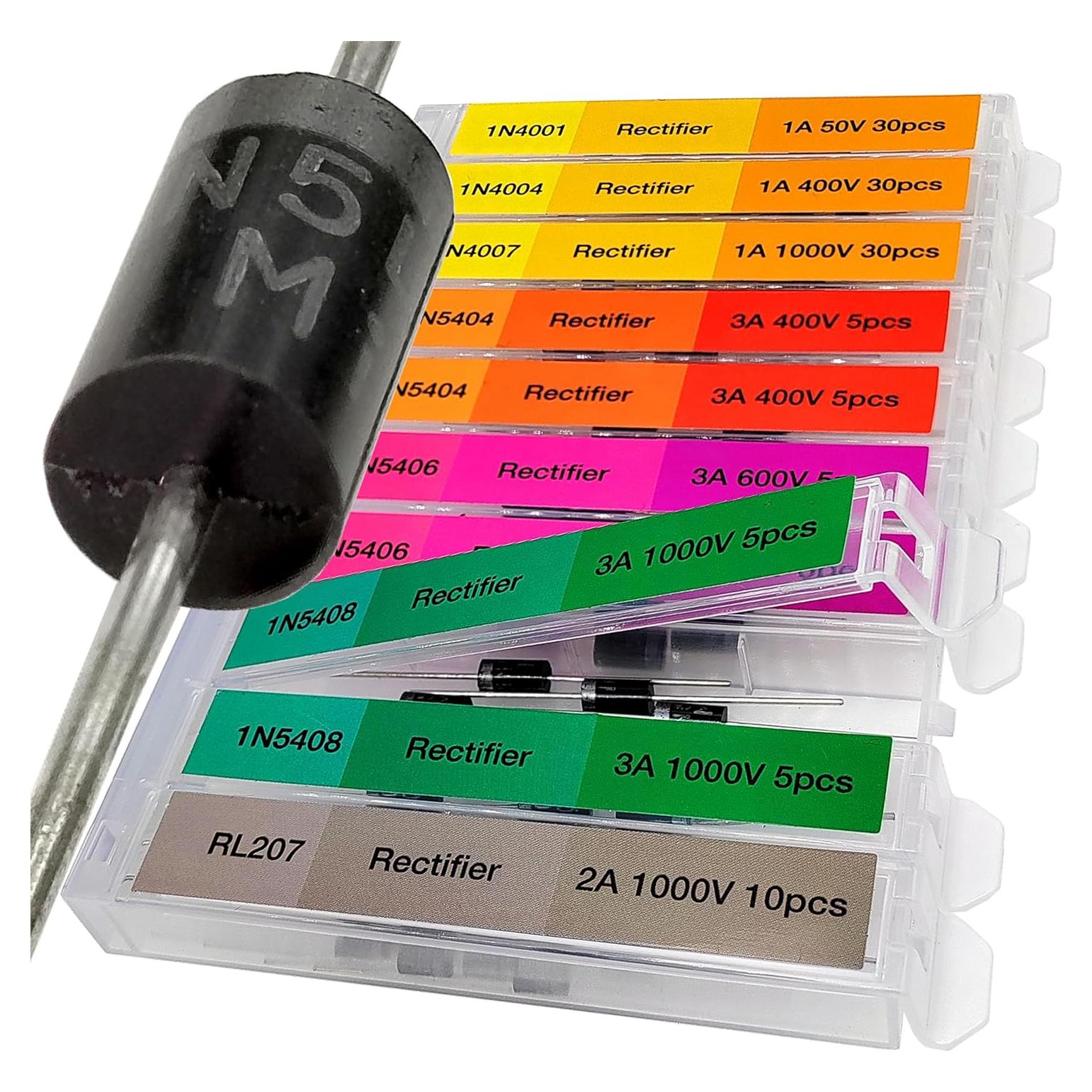 Kit de Diodos Rectificadores EEEEE 130 pcs 7 Valores