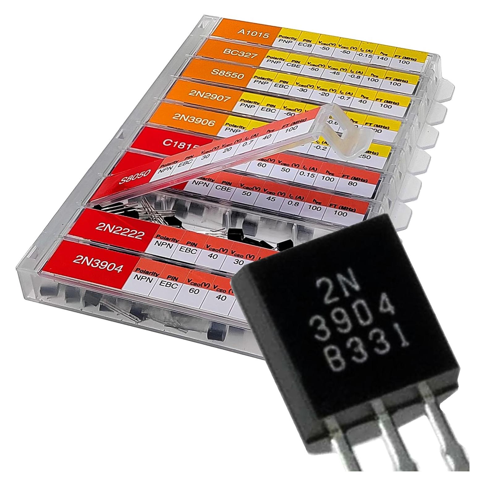 Kit de Transistores Bipolares 250pcs NPN PNP A1015 BC327