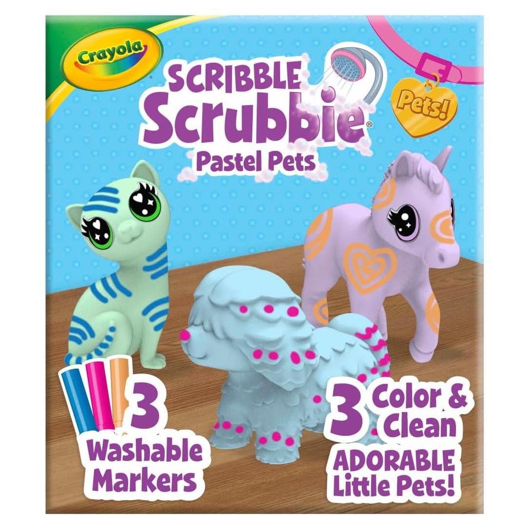 Crayola Scribble Scrubbie Mascotas Pastel 3ct Juguete Creativo