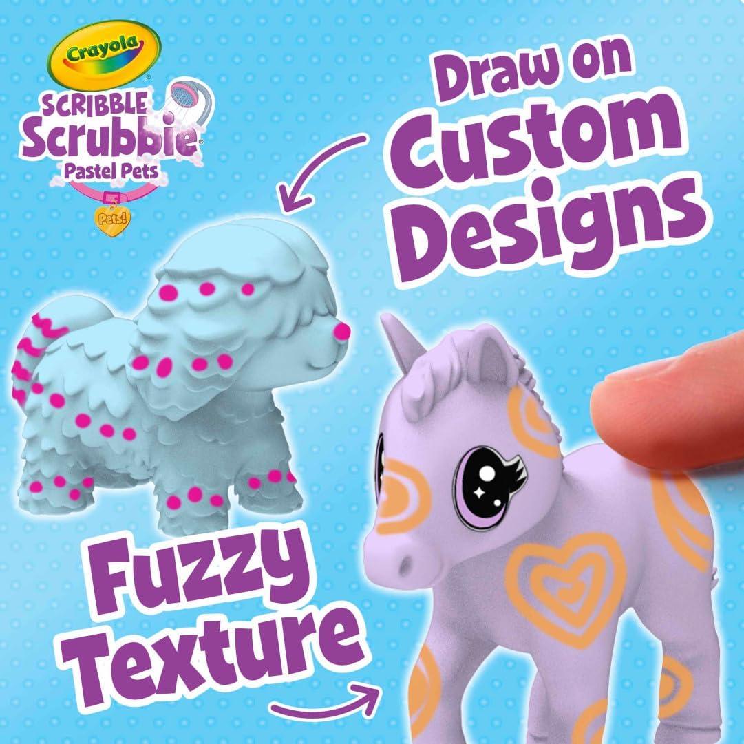 Crayola Scribble Scrubbie Mascotas Pastel 3ct Juguete Creativo
