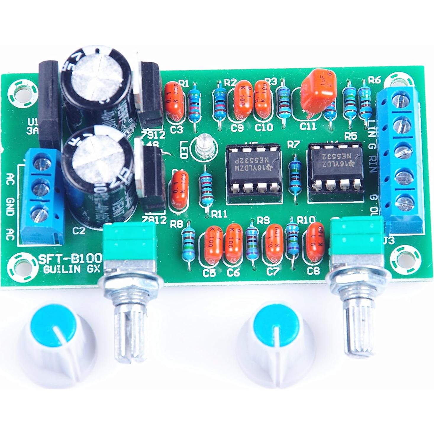 Placa de Filtro de Paso Bajo NE5532 KNACRO 78x42mm