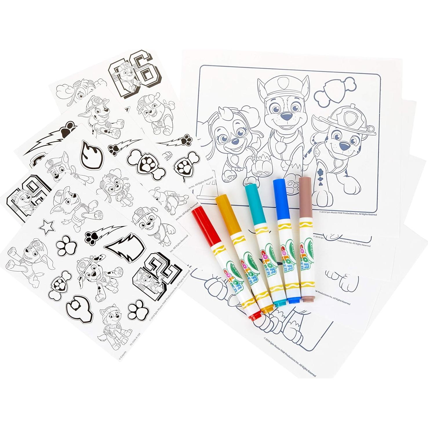 Crayola Color Wonder Paw Patrol Kit de Colorear 30 Hojas