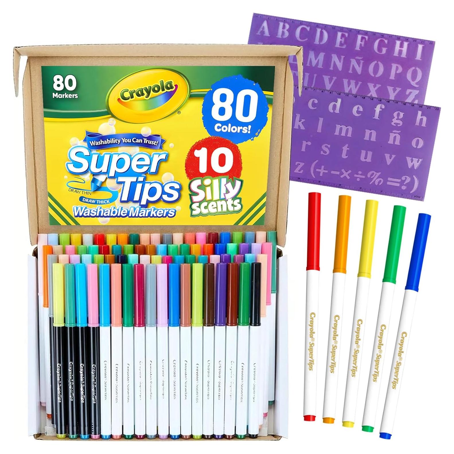 Marcadores Lavables Super Tips Las Mega Ofertas 80 Pzs